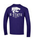 Фото #4 товара Men's Purple Kansas State Wildcats Team Stack Long Sleeve T-shirt