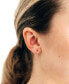 ფოტო #2 პროდუქტის Diamond Huggie Extra Small Hoop Earrings (1/10 ct. t.w.) in 14k Gold, 0.37"