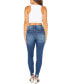 ფოტო #4 პროდუქტის Juniors' High Rise Distressed Skinny Ankle Jeans