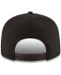 Фото #3 товара Men's Black Atlanta Hawks Black and White Logo 9FIFTY Adjustable Snapback Hat
