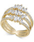 ფოტო #1 პროდუქტის Gold-Tone Crystal Stack Ring, Created for Macy's