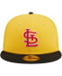 Фото #3 товара Men's Yellow, Black St. Louis Cardinals Grilled 59FIFTY Fitted Hat