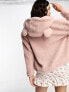 Фото #7 товара Urban Revivo short teddy bear jacket in pink