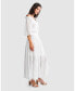 Women Amour Ruffled Midi Dress Small - фото #9