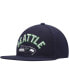 Men's College Navy Seattle Seahawks Stacked Snapback Hat