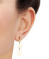 Graduated Teardrop Drop Earrings in 10k Gold