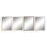 Фото #1 товара Настенное зеркало DKD Home Decor 56 x 2 x 76 cm Стеклянный Серый Коричневый Белый полистирол (4 Предметы)