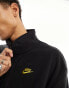 Фото #4 товара Nike Club fleece zip thru jacket in black