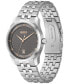 ფოტო #2 პროდუქტის Men's Principle Quartz Basic Calendar Silver-Tone Stainless Steel Watch 41mm