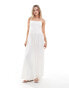 ASOS DESIGN cami with full hem maxi dress in stone Серый, 36 - фото #4