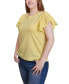 ფოტო #11 პროდუქტის Flutter Sleeve Slub Knit Top