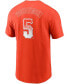 Фото #2 товара Men's Mike Yastrzemski Orange San Francisco Giants City Connect Name Number T-shirt
