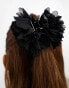 Фото #8 товара True Decadence oversized flower hair claw in black