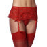 Фото #1 товара Garter Belt with Thong and Stockings Red