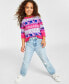 Фото #1 товара Holiday Lane Little Girls Santa Bear Sweater, Created for Macy's