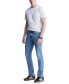 Фото #5 товара Men's Ash Slim-Fit Light Blue Jeans in Sanded Wash