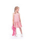 Little Girls Nova Punch Check and Tie Tye Dress