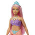 BARBIE Pink Hair Siren With Blue Crown Doll