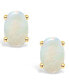 Opal (1/2 ct. t.w.) Stud Earrings in 14K Yellow Gold or 14K White Gold