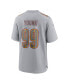 ფოტო #2 პროდუქტის Men's Chase Young Gray Washington Commanders Atmosphere Fashion Game Jersey