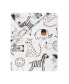 Фото #3 товара Patchwork Jungle Animals White 100% Cotton Baby Fitted Crib Sheet