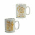 Фото #3 товара Кружка Mug Coffee Фарфор Позолоченный Белый 500 ml 24 штук