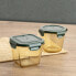 Фото #4 товара Герметичная коробочка для завтрака Bidasoa Infinity Квадратный 900 ml Жёлтый Cтекло (12 штук)