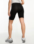 Vero Moda Maternity 2 pack over the bump seamless legging shorts in black