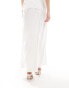 Фото #4 товара Vila Bridal satin maxi skirt co-ord in white