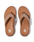 Фото #3 товара Women's F-Mode Woven-Leather Flatform Toe-Post Sandals