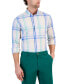 Фото #1 товара Men's Baha Plaid Poplin Shirt, Created for Macy's
