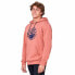 Men’s Hoodie Rip Curl Essentials 3 Stripes French Terry Salmon