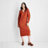 Women's Long Sleeve Chunky Sweater Midi Dress - Future Collective with Reese