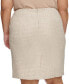 Plus Size Novelty-Tweed Pencil Skirt