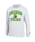 Men's White Oregon Ducks High Motor Long Sleeve T-shirt