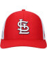 Фото #3 товара Men's Red, White St. Louis Cardinals Primary Logo Trucker Snapback Hat