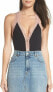 Фото #4 товара Free People 168916 Womens Lace Trim Sleeveless Bodysuit Black Combo Size X-Small