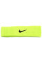 Фото #1 товара Повязка Nike Swoosh Logolu Neon зеленая Tennis Headband N.nn.07.710.os