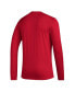 ფოტო #2 პროდუქტის Men's Red Chicago Fire Icon AEROREADY Long Sleeve T-shirt