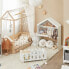 Фото #4 товара Стеллаж для детской комнаты SoBuy Kinderregal KMB52-W. Белое домик на колесах