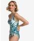 Фото #5 товара Pleated One-Piece Swimsuit,Created for Macy's