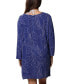 Фото #2 товара Women's Printed Lace-Up Cover-Up Tunic
