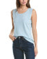 Forte Cashmere Seamed Silk & Cashmere-Blend Tank Women's Blue L - фото #1