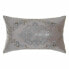 Cushion DKD Home Decor Grey Velvet Polyester Pink (50 x 30 cm)