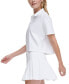 Фото #11 товара Women's Tech Piqué Short-Sleeve Cropped Polo Shirt