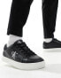 Фото #1 товара Calvin Klein Jeans leather trainers in black