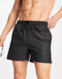 Фото #4 товара Calvin Klein core logo swim shorts in black