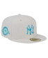 ფოტო #1 პროდუქტის Men's Khaki New York Yankees Stone Mist 59FIFTY Fitted Hat