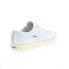 Фото #8 товара Gola Coaster Leather CLA309 Womens White Canvas Lifestyle Sneakers Shoes 9