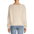 Фото #2 товара Dreamers by Debut Women's Cream Off-Shoulder Chunky Eyelash Pullover Sweater XL